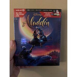 NEW Disney Aladdin Live Action 4K Ultra HD Bluray Digital Target Limited Edition